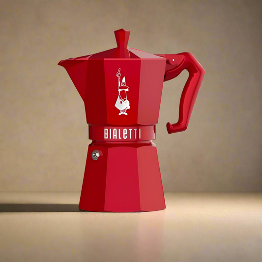 Bialetti Moka Exclusive Stovetop Espresso Maker - 6 Cup in Red