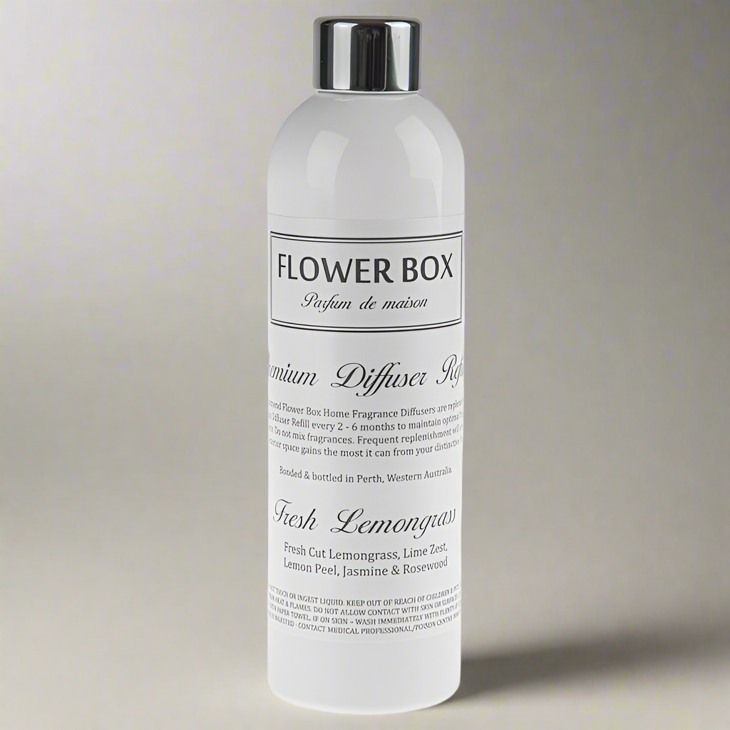 Flower Box 300ml Diffuser Refill - Fresh Lemongrass