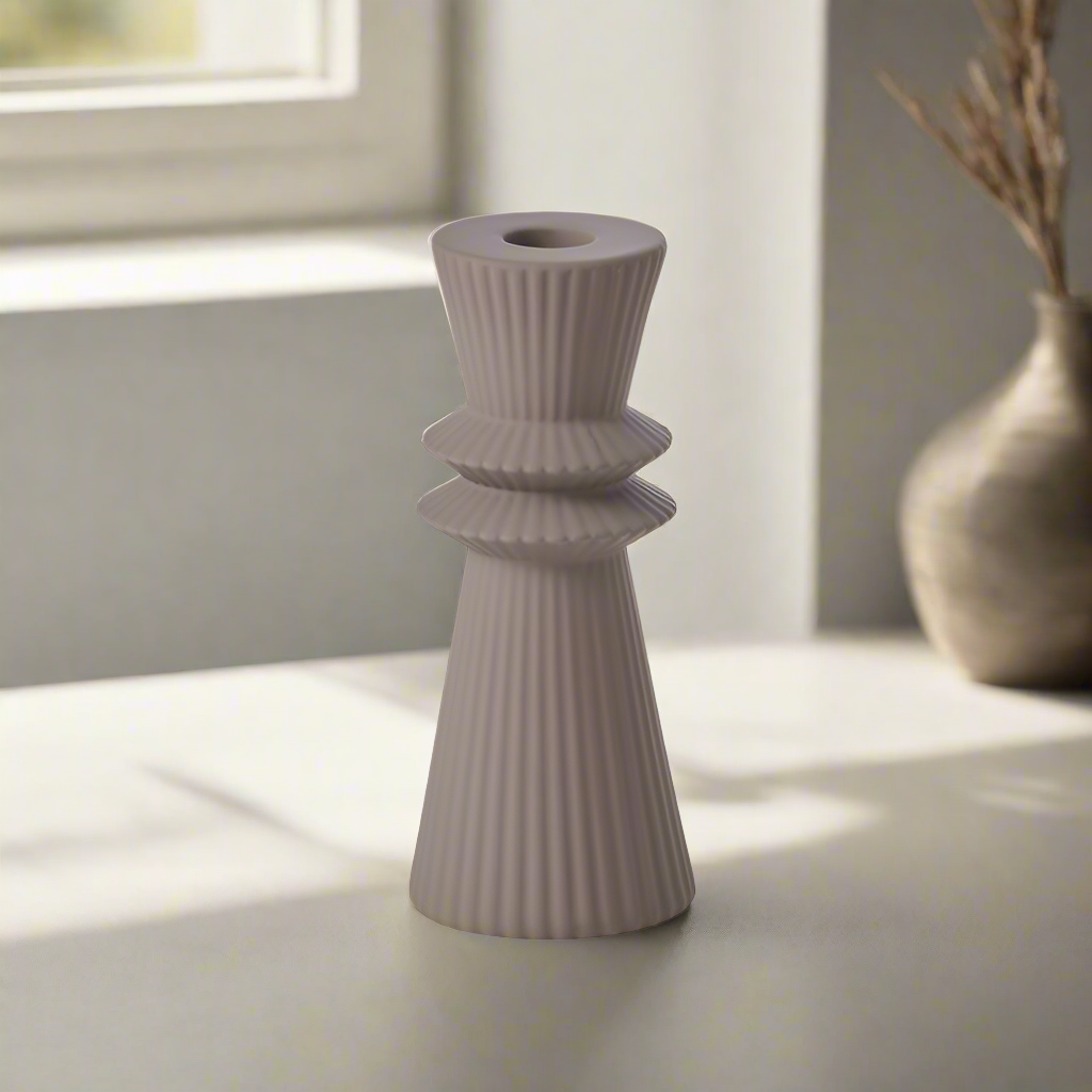 Amalfi - Sarno Candle Holder in Grey