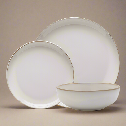 Ecology - Element Stoneware 12pc Dinner Set in Blanc