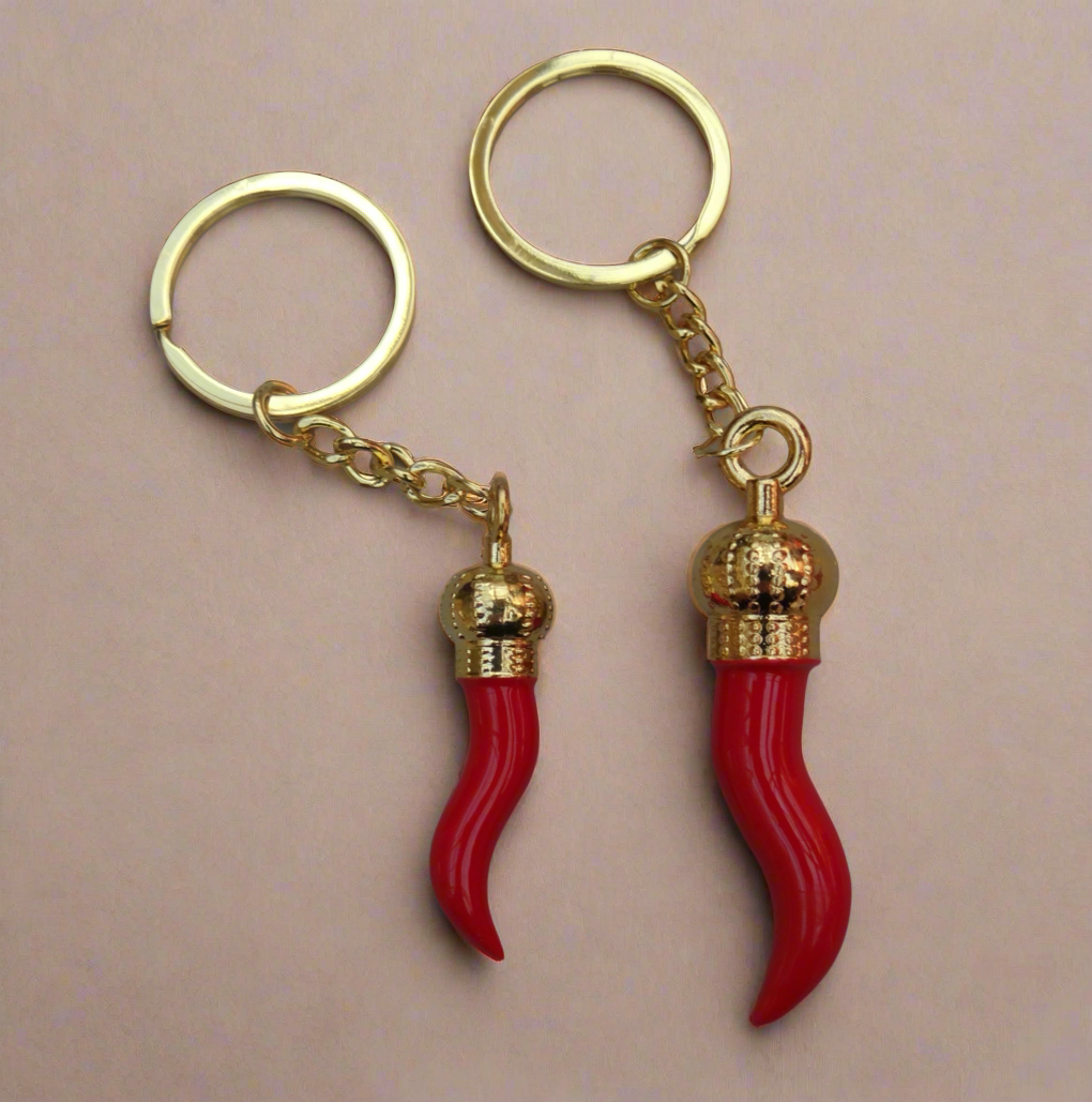 Gold Corni Key Ring - Large