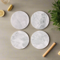 Davis & Waddell- Nuvolo Marble Round Coasters 10cm Set of 4