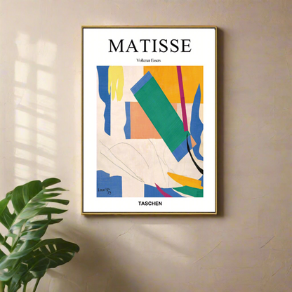 70cmx100cm Abstract colour by Henri Matisse - Gold Framed Print