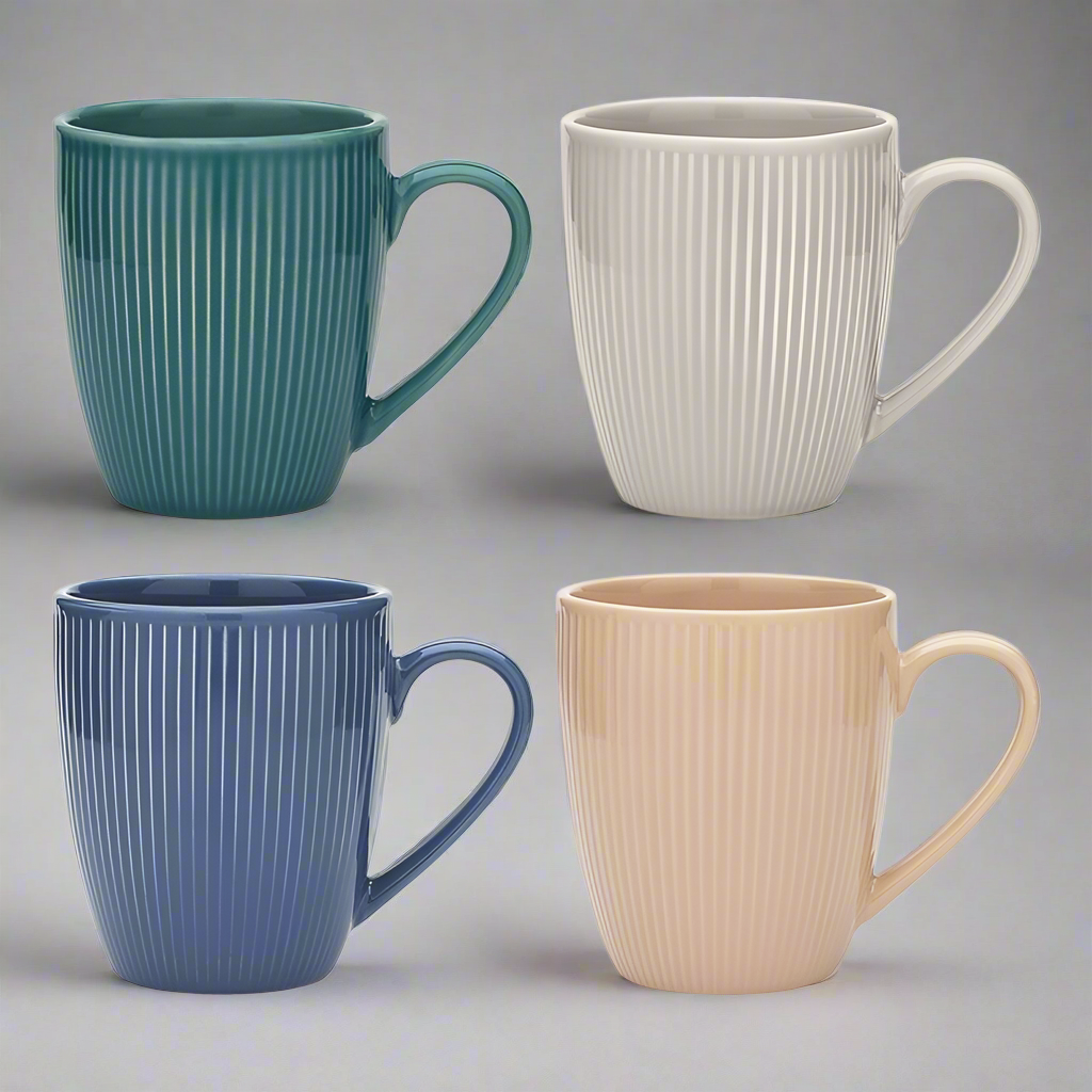 Porto - Meiyo Stoneware 290ml Set of 4 Mugs