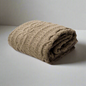 Asher Brown Knitted Throw Rug