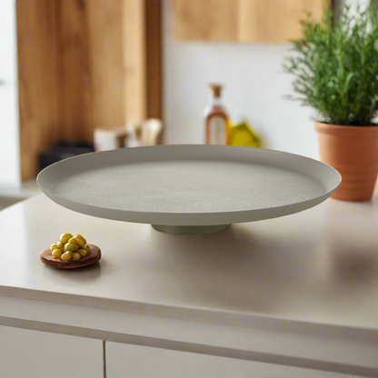 Elegant decorative bowl from La Dolce Casa on kitchen counter alongside potted plant