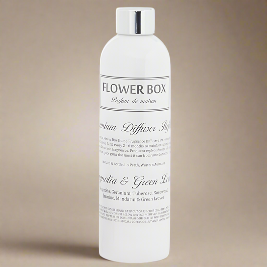 Flower Box 300ml Diffuser Refill - Magnolia & Green Leaves