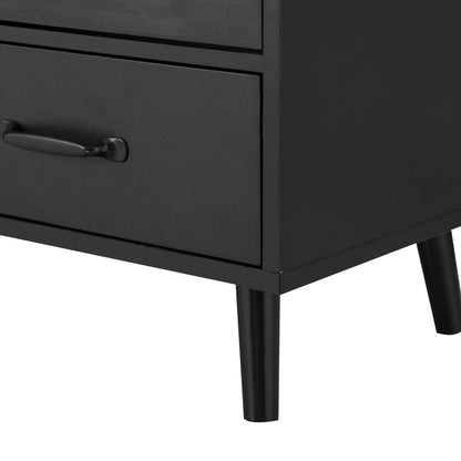 Artiss Double Door Buffet - Black