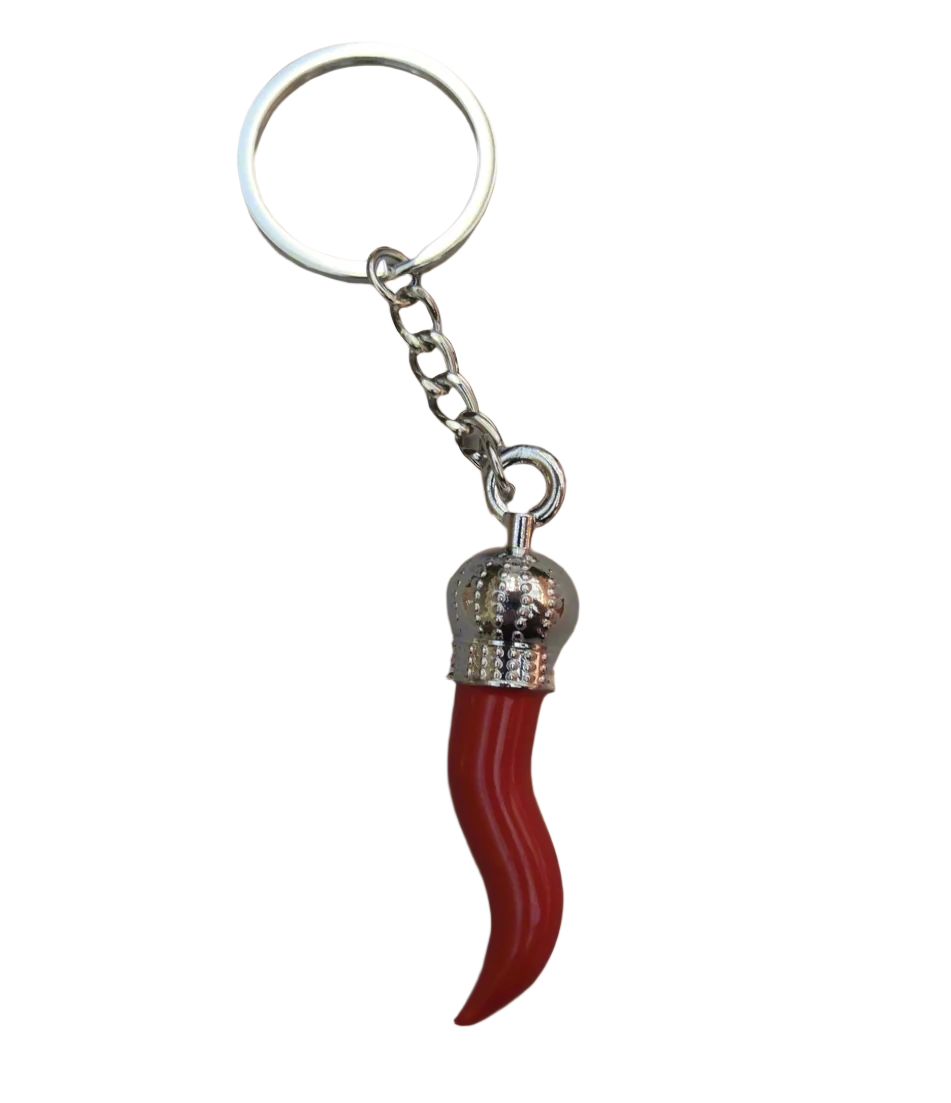 Silver Corni Key Ring - Large