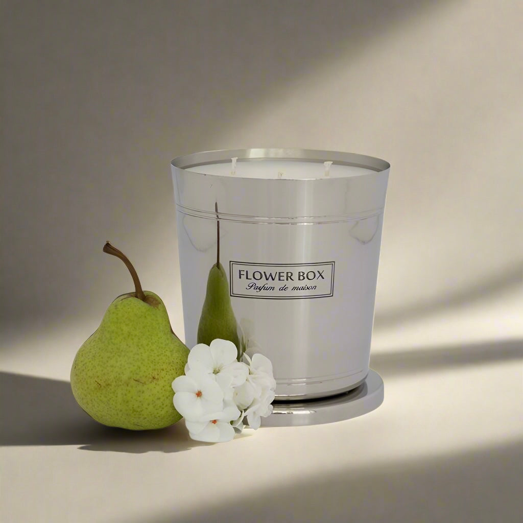 Flower Box - Flowers and Pear Hallmark Candle 1000g