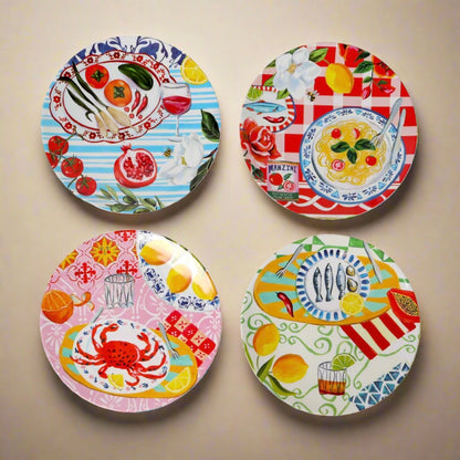 Italian Summer - Plate Set of 4