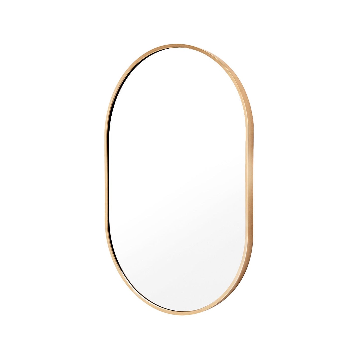 Oval Wall Mirror - Gold Frame