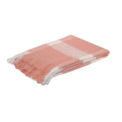 J.Elliot Home Wren Throw - Clay Pink/White