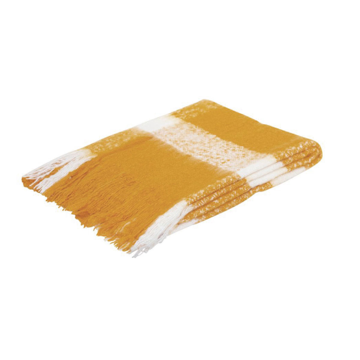 J.Elliot Home Wren Throw - Mustard/White