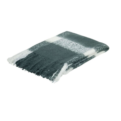 J.Elliot Home Wren Throw - Charcoal/White