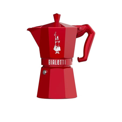 Bialetti Moka Exclusive Stovetop Espresso Maker - 6 Cup in Red