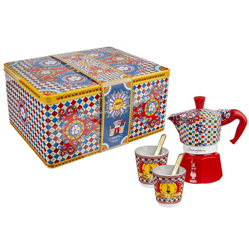 Bialetti x Dolce & Gabanna - Moka 2 Cup Espresso Maker and Coffee Cup Gift Set