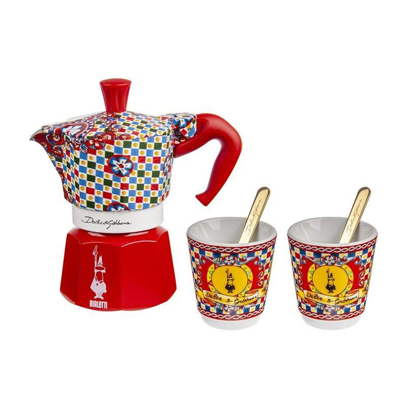 Bialetti x Dolce & Gabanna - Moka 2 Cup Espresso Maker and Coffee Cup Gift Set