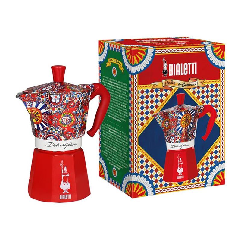 Bialetti x Dolce & Gabanna - MOKA Expeess 6 Cup Espresso Maker in Red