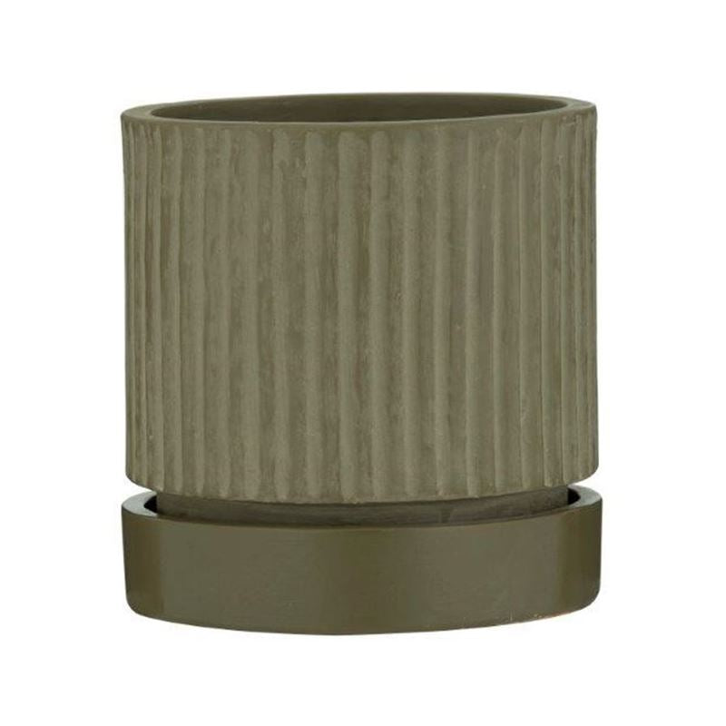 Amalfi - Swinton Planter Pot in Olive Green