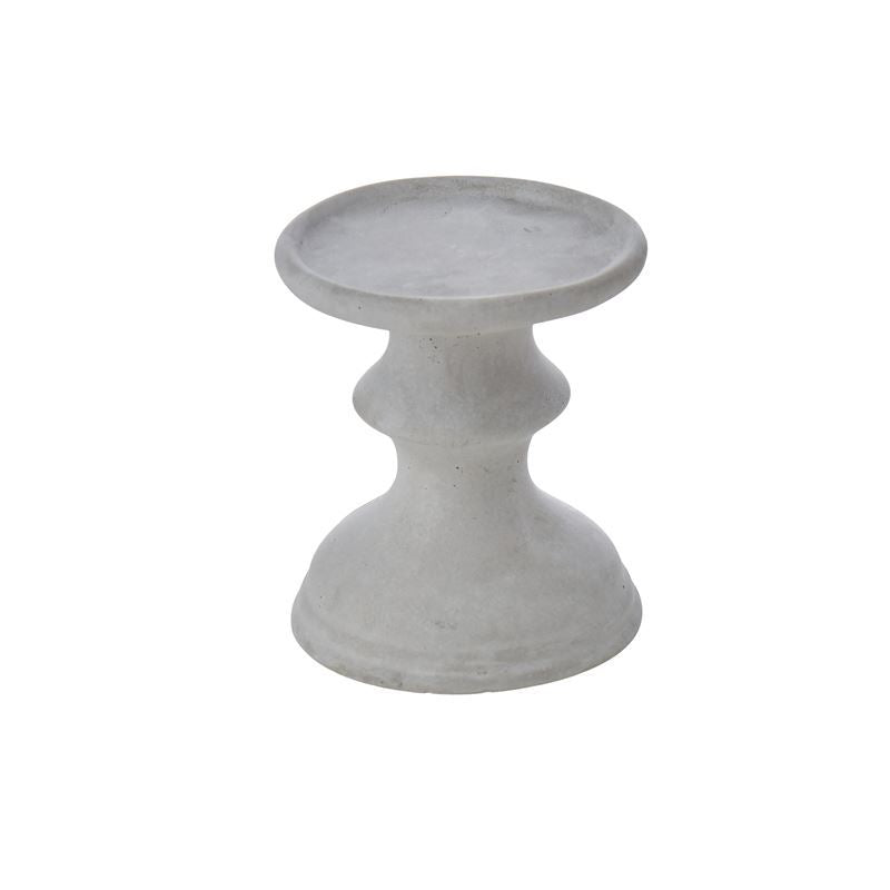 Emporium - Pedestal Candle Holder in Grey Small