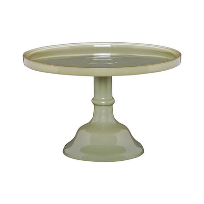 Ecology - Large Torte Glass Cake Stand in Green