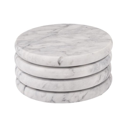 Davis & Waddell- Nuvolo Marble Round Coasters 10cm Set of 4