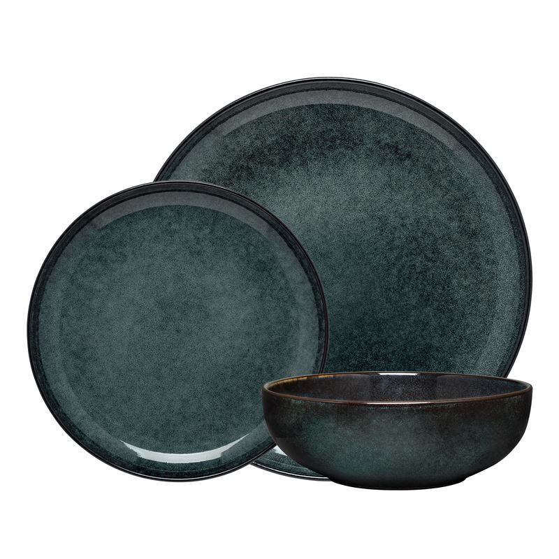 Ecology - Element Stoneware 12pc Dinner Set in Raven