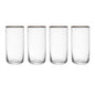 Mikasa - Sorrento 510ml Crystal Highball Glass Set of 4 in Clear