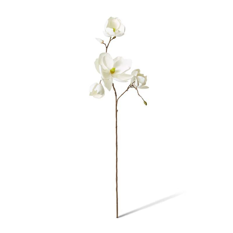 50x22x108cm Elme Living Magnolia Winter Spray White