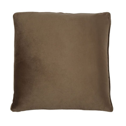 Academy - Large Velour Cushion in Taupe