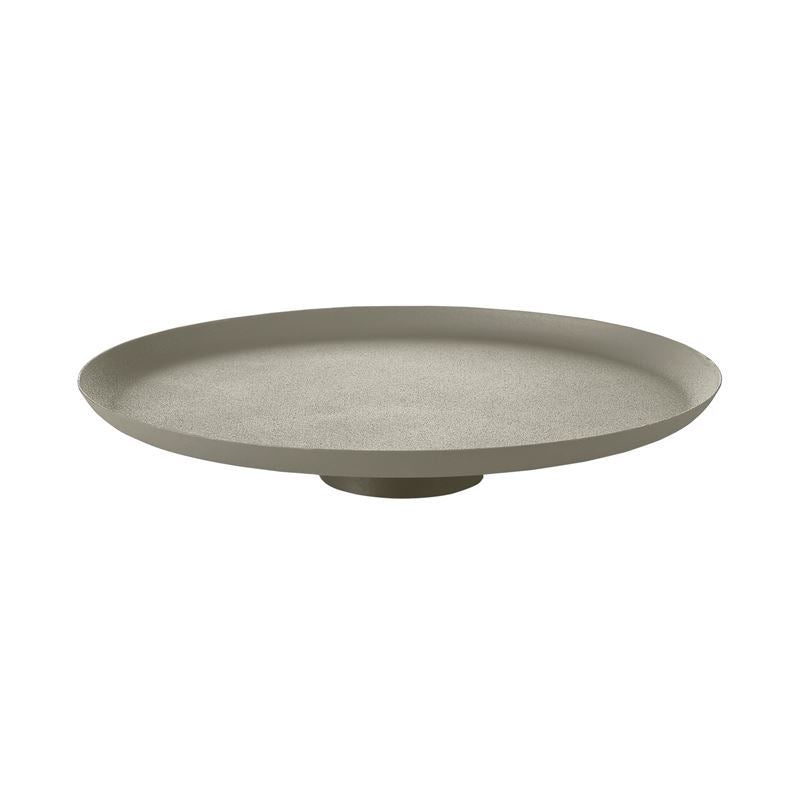 Sleek and minimalist Amalfi - Vivara Decorative Bowl from La Dolce Casa, featuring a round, matte grey ceramic design.