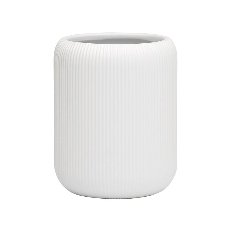 Porto - York Ceramic Toilet Brush Holder in White