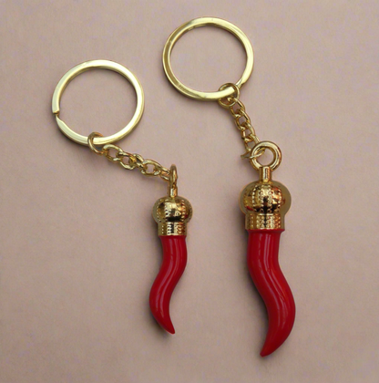 Gold Corni Key Ring - Small