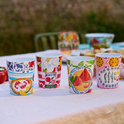 Italian Summer - Cup Set of 4