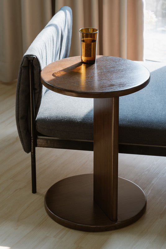 Brentwood Timber Side Table in Walnut