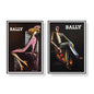 40cmx60cm Bally Man & Woman 2 Piece Set - Black Framed Print