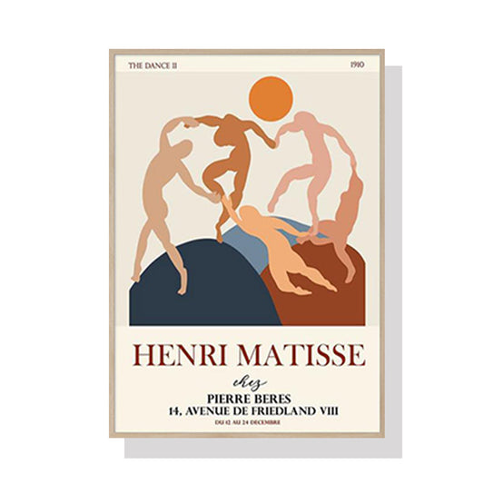 60cmx90cm Dancing by Henri Matisse - Oak Frame Prints