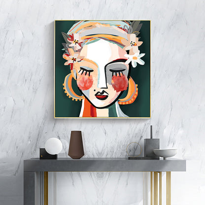 40cmx40cm Sophie II - Gold Framed Print