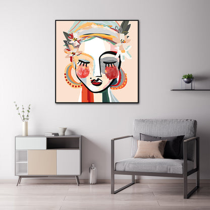 50cmx50cm Sophie - Black Framed Print