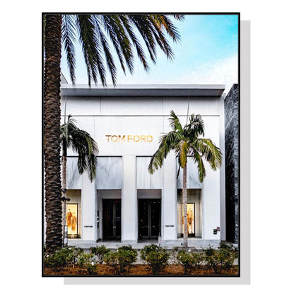 50cmx70cm Tom Ford - Black Framed Print