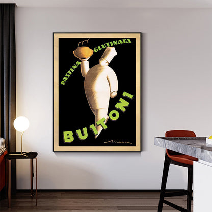 50cmx70cm Buitoni - Black Framed Print