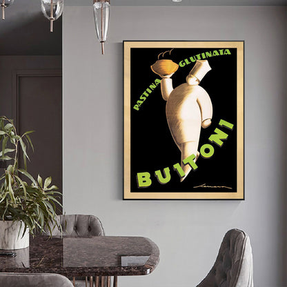 70cmx100cm Buitoni - Black Framed Print