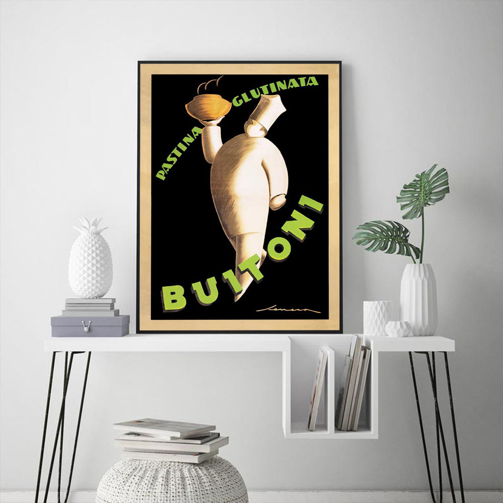 70cmx100cm Buitoni - Black Framed Print