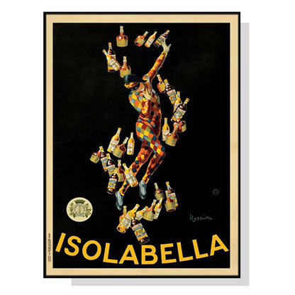 50cmx70cm Isolabella - Black Framed Print