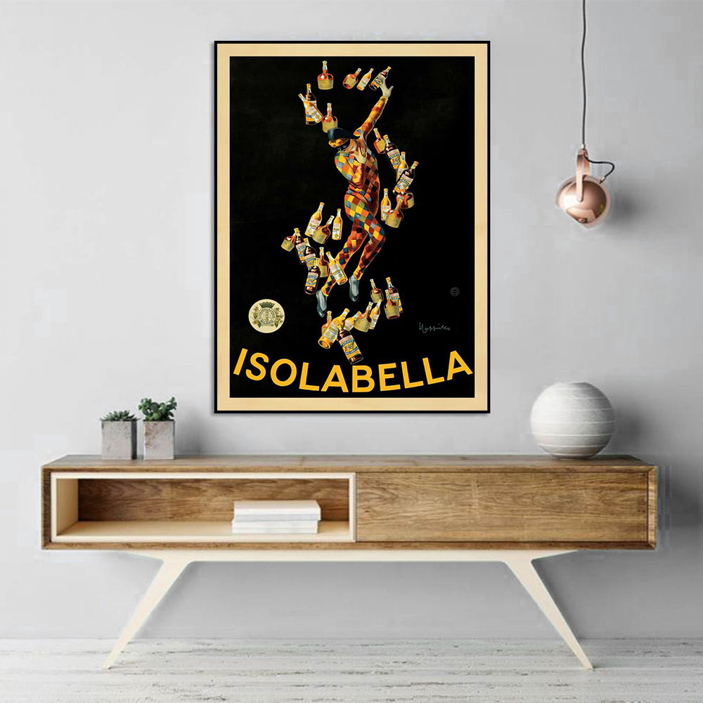 50cmx70cm Isolabella - Black Framed Print