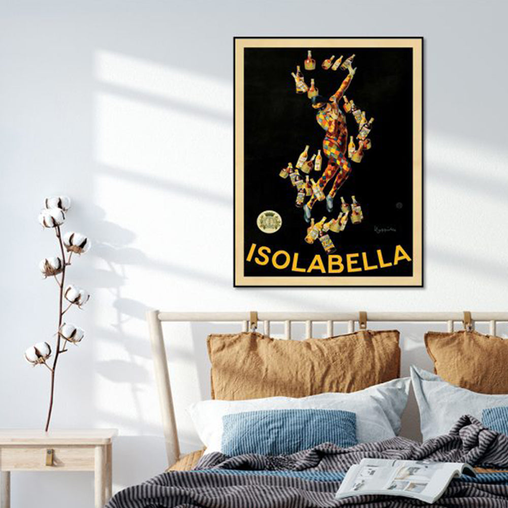 50cmx70cm Isolabella - Black Framed Print