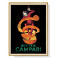 40cmx60cm Bitter Campari - Gold Framed Print