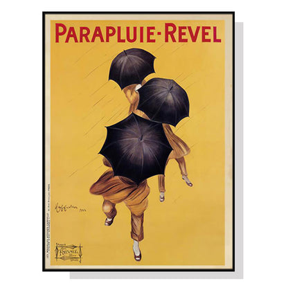 50cmx70cm Parapluie Revel - Black Framed Print