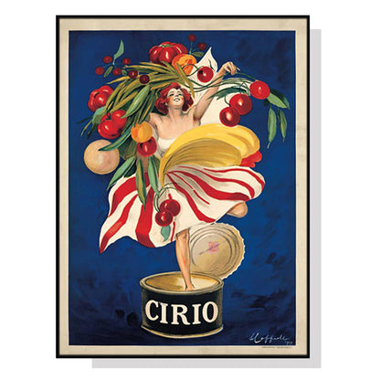 80cmx120cm Cirio By Leonetto Cappiello - Black Framed Print